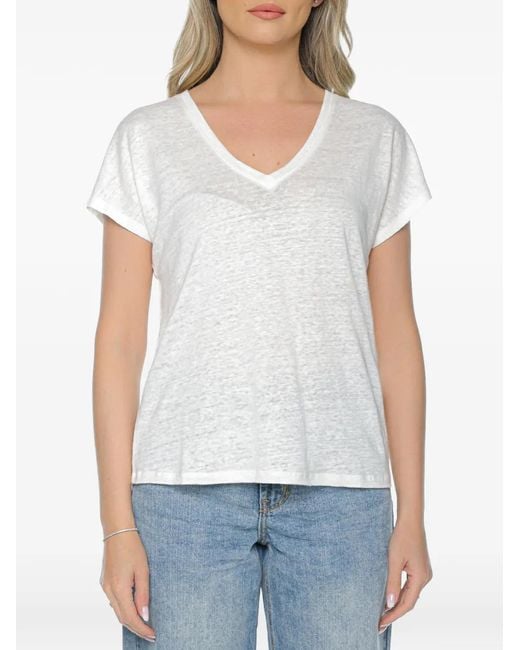 Ecoalf White Arendal V-Neck T-Shirt