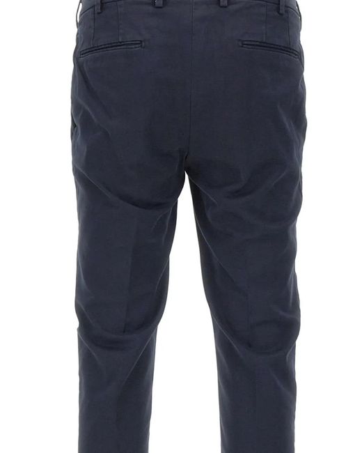 Devore Blue Welt-Pocket Trousers for men