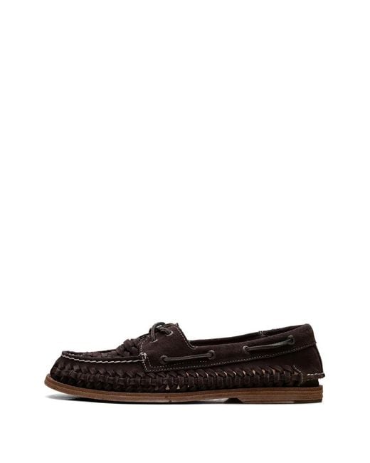 Sperry Top-Sider White Cup Woven Boat Shoes for men