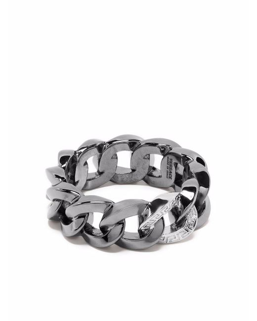 Versace Ring mit Kettendetail in Mettallic für Herren - Lyst