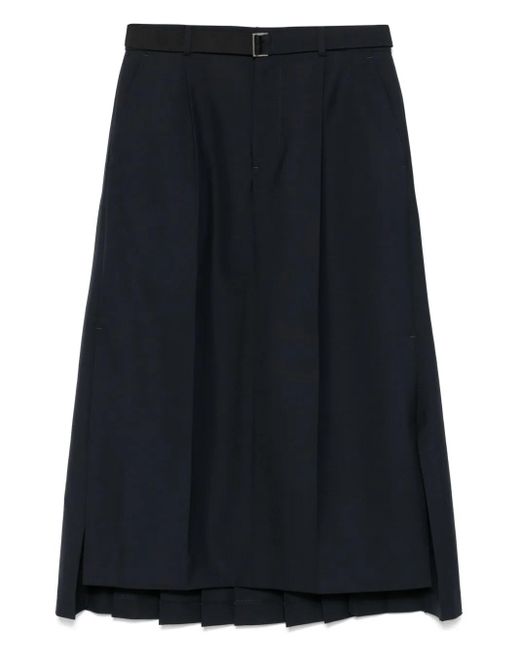 Jupe À Coupe Mi-Longue Sacai en coloris Blue