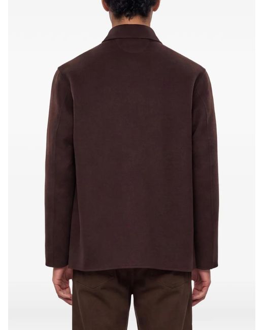 Kiton Red Patch-Pocket Button-Up Jacket for men