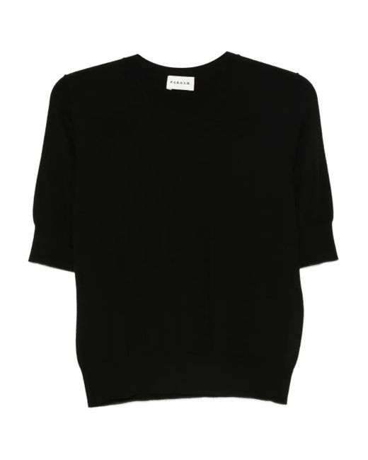 P.A.R.O.S.H. Black Short-Sleeved Top