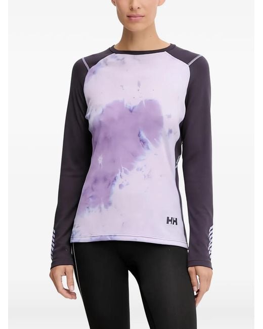 Helly Hansen Purple Veste À Imprimé Tie Dye