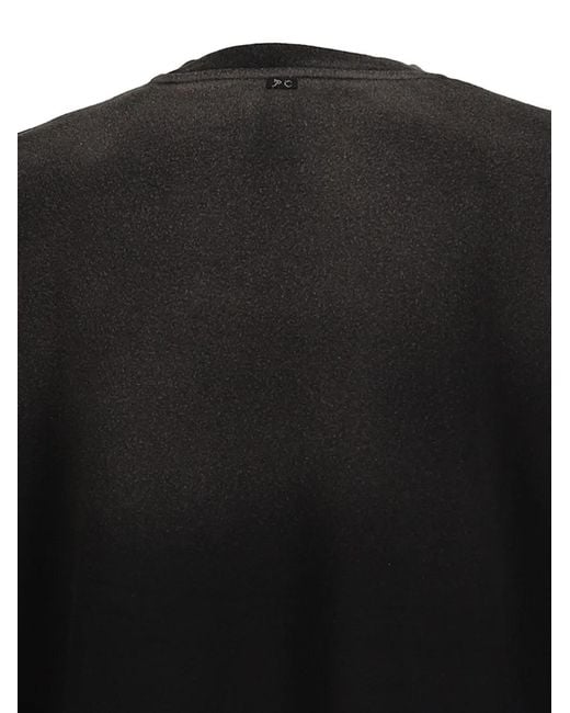 PORTER CLASSIC Black Graffiti-Print Cotton Sweatshirt for men