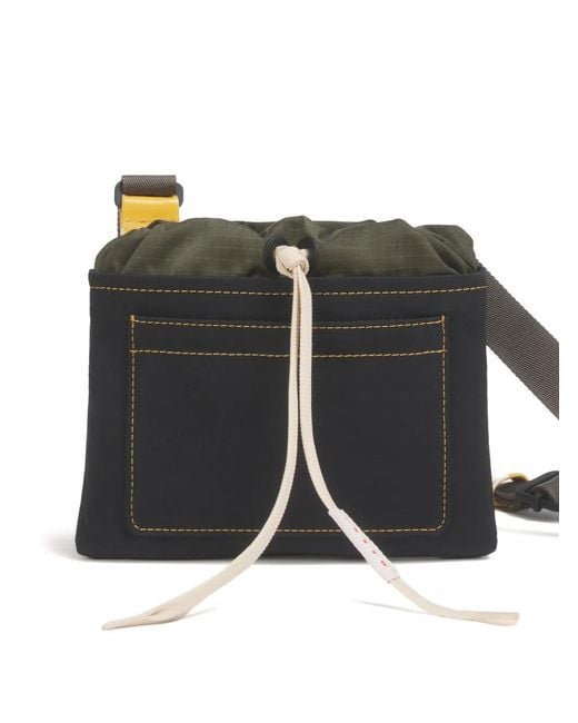 Marni Black Ripstop Trim Phone Holder for men
