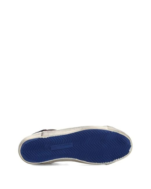 Philippe Model White Patchwork Leather Low-Top Sneakers for men