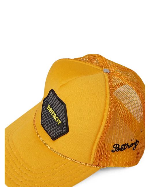 Bstroy Orange Logo-Patch Hat