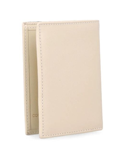Comme des Garçons White Leather Bifold Cardholder