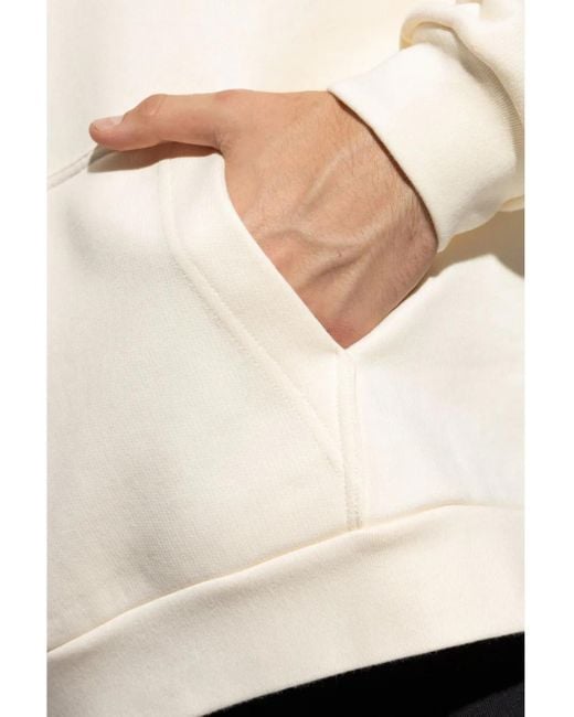 Giuseppe Zanotti Natural Classic Cotton Hoodie With Adjustable Hood for men