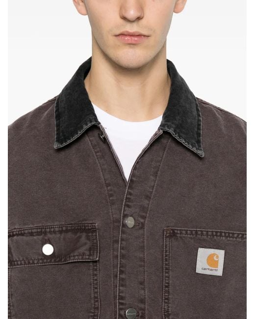 Carhartt Brown Veste À Poches Multiples for men