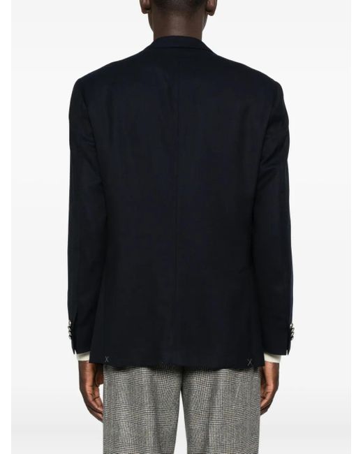 Blazer con bolsillo de parche Corneliani de hombre de color Blue