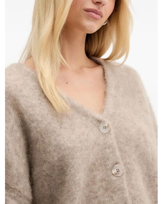 Gestuz Natural Gzdebbie Button V-Neck Cardigan