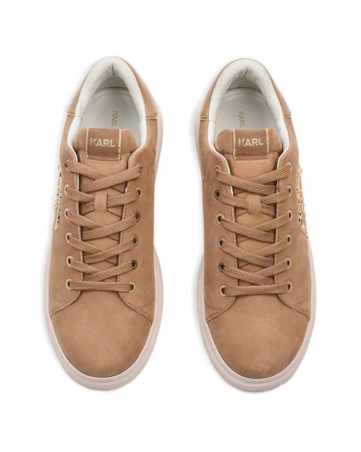 メンズ Karl Lagerfeld プラットフォームスニーカー Brown