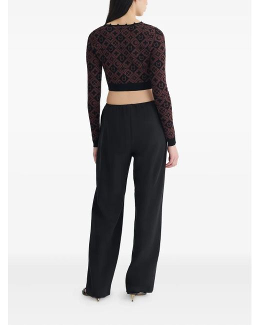 Cárdigan Dovie de manga larga Nanushka de color Brown