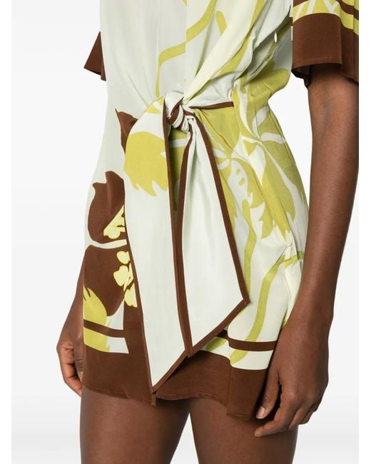 Robe Courte Amaia À Fleurs Sir en coloris White