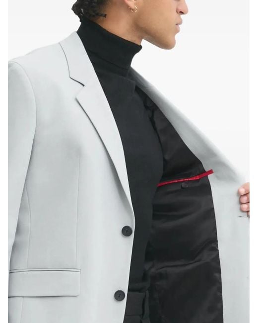 HUGO Einreihiger Blazer in White für Herren