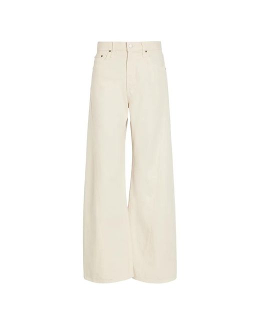 Mother White Lemon Twist Jeans