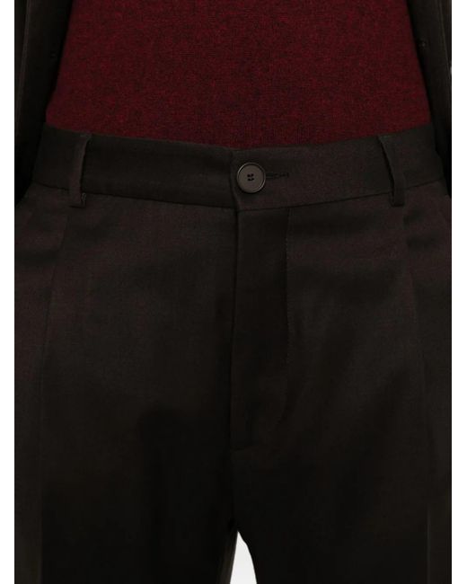 Manuel Ritz Black Pleated Trousers for men