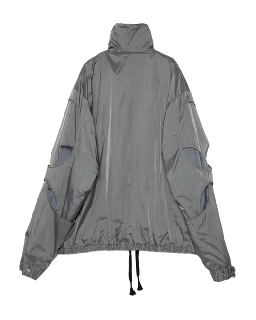 Yoshio Kubo Gray Cut-Out Panelled Jacket