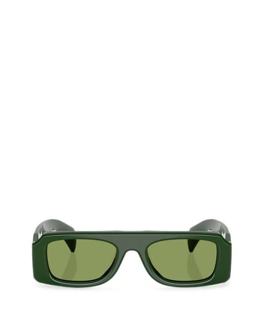 Oliver Peoples Green Edition 4 Rectangle-Frame Sunglasses