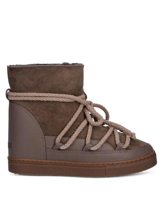 Inuikii Brown Panelled Boots