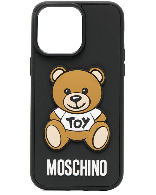 Moschino Black Teddy Bear Iphone 14 Pro Max Case