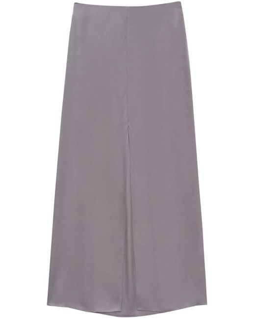 Anine Bing Straight-fit Maxi Skirt in Grey | Lyst Canada