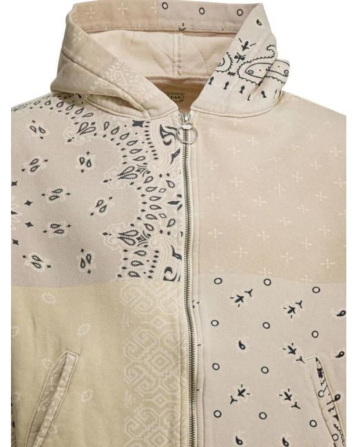 Kapital Natural Bandana-Pattern Bomber Jacket for men