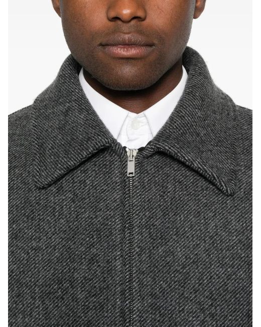 Bomber Con Zip di Jil Sander in Gray da Uomo