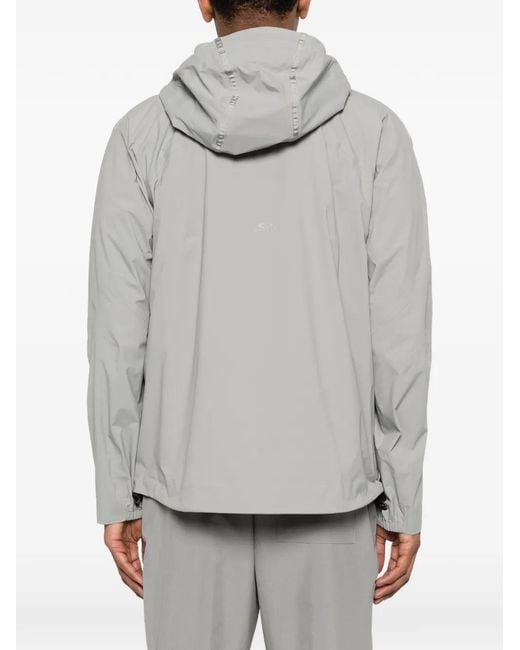 Oakley Gray Latitude Veil Slingpack Hooded Jacket for men