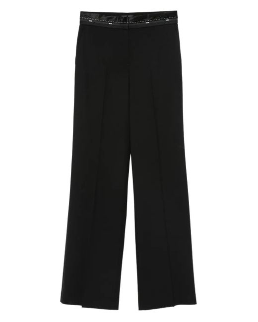 MSGM サテントリム パンツ Black