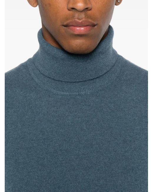 Pull À Col Roulé Fedeli pour homme en coloris Blue
