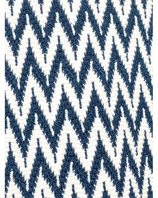 Pull À Motif Zig-Zag Lanvin pour homme en coloris Blue