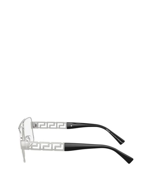 Versace White Rectangle Logo Glasses