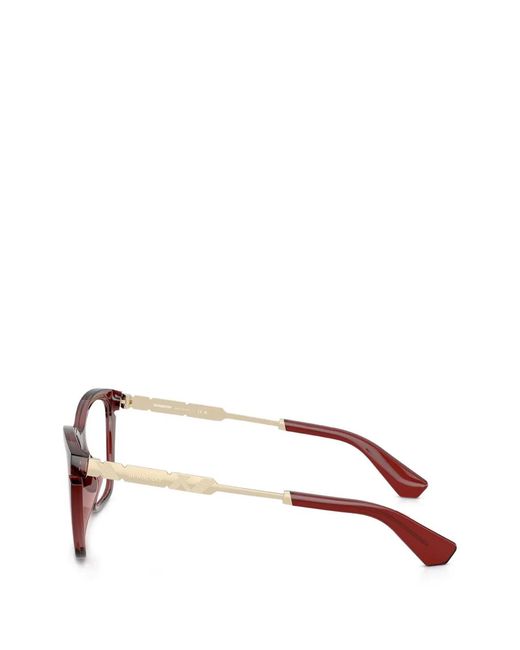 Burberry Red Square-Frame Glasses