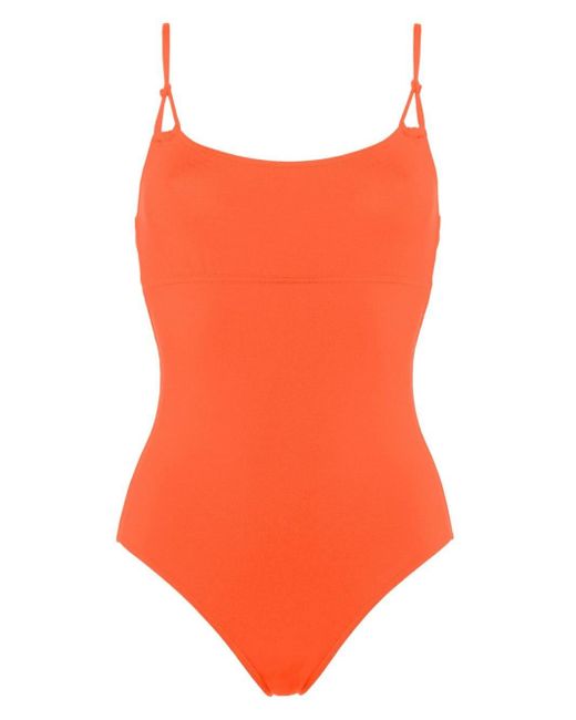Eres Orange Electro Round-neck Swimsuit