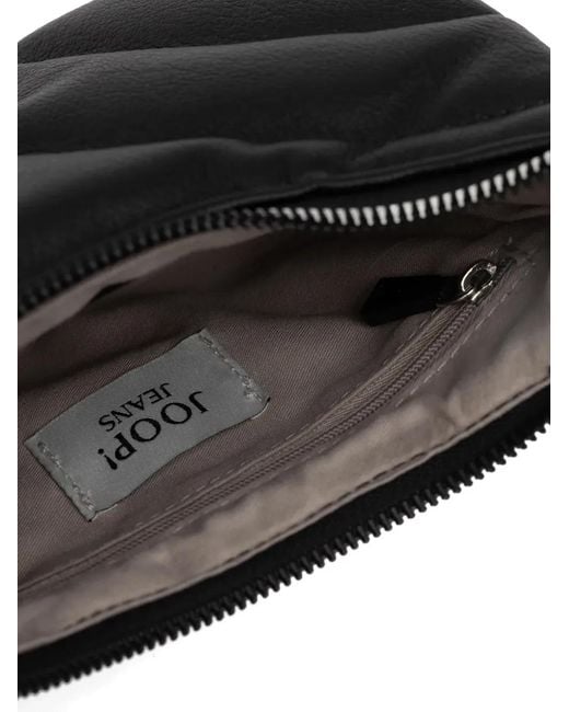 Joop! Black Quilted-Design Shoulder Bag