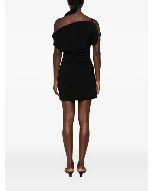 Jonathan Simkhai Black Draped Mini Dress