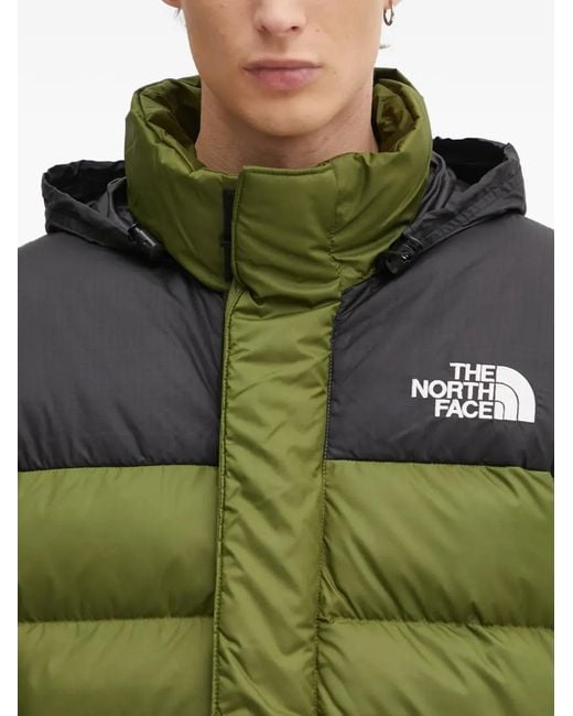 The North Face Green Hooded Two-Tone Jacket for men