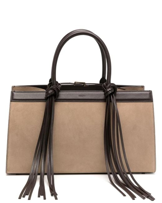 【RECTO】 IBIZA CABAS BAG IN SUEDE RECTO. Ibiza Cabas Bag in Black | Lyst