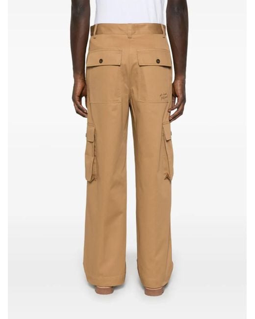 Maison Kitsuné Natural Cotton Cargo Pants for men