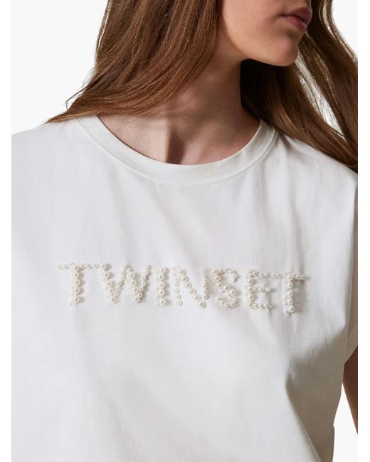 Twinset ロゴ Tシャツ White