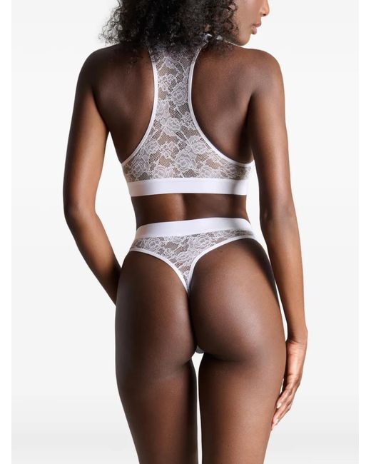 Maison Close White Flashback Lace Bralette