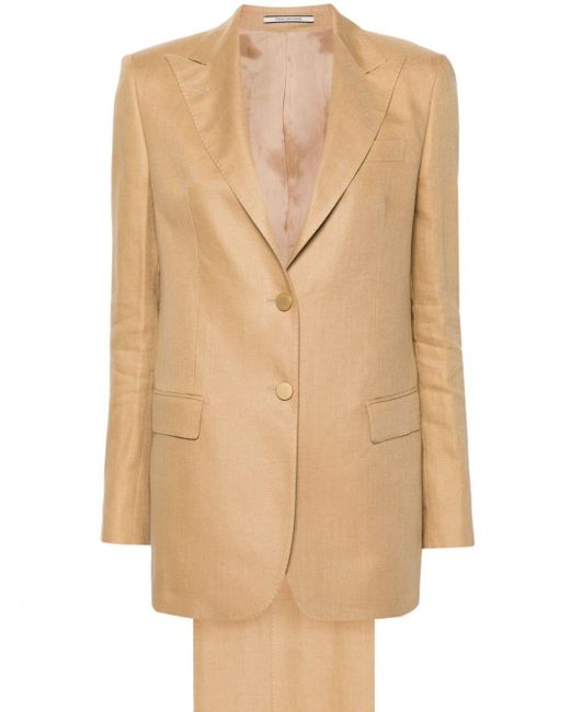 Tagliatore Natural Interlock-twill Linen Suit