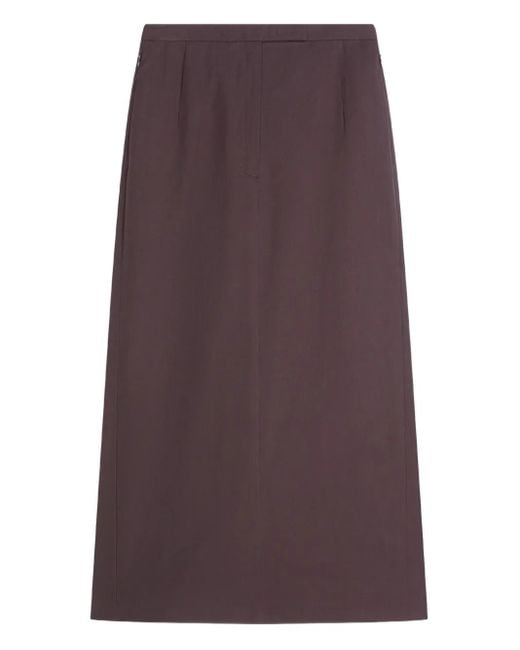 Dries Van Noten Purple Tailored Midi Skirt