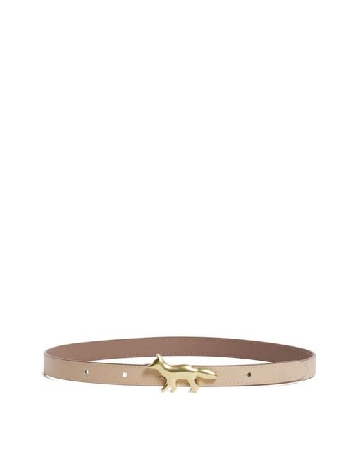 Maison Kitsuné White Profile Fox Reversible Belt
