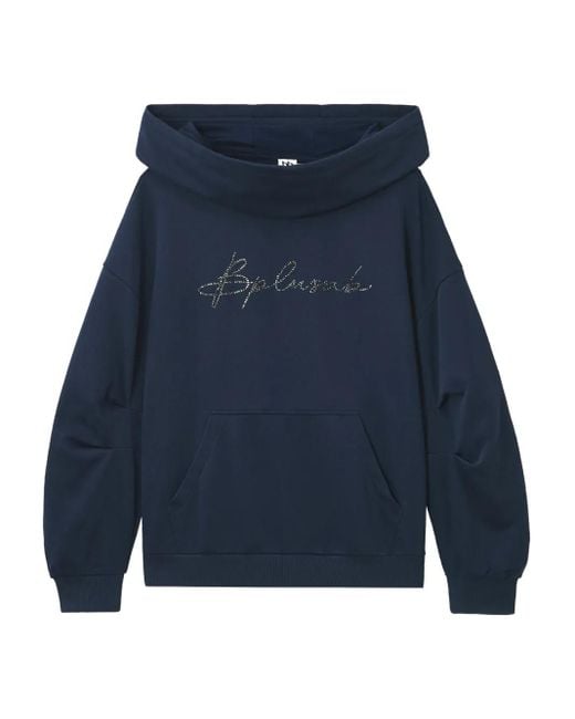 B+ AB ロゴ パーカー Blue