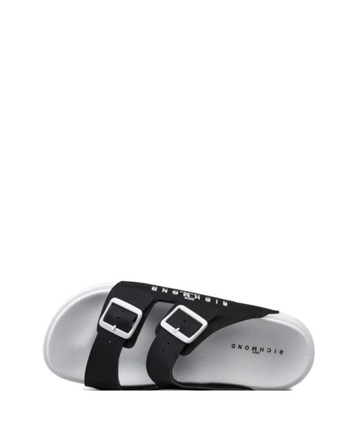 Sandali Con Doppia Fibbia di John Richmond in Black da Uomo