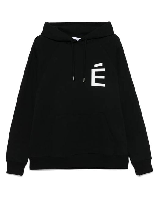 Etudes Studio Black Loose Hoodie Big É Hood